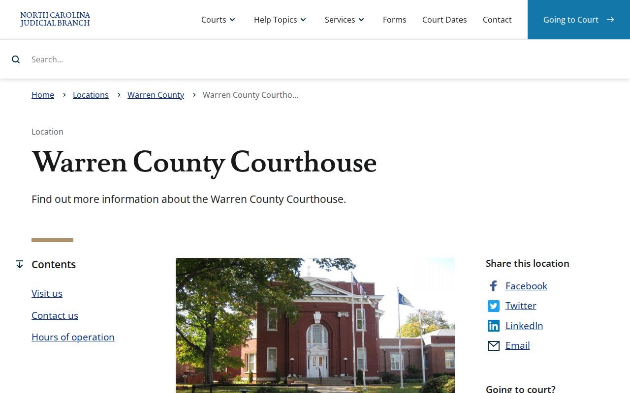 Warren County criminal history courthouse record source